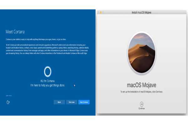 Quy trình thiết lập giữa macOS và Window